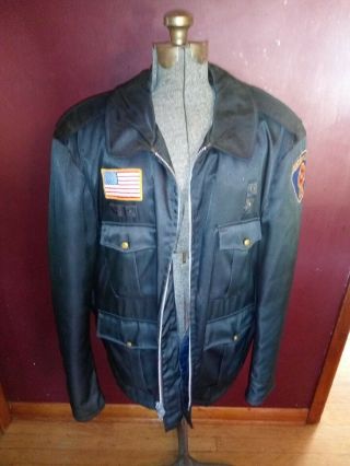Vintage Mentor On The Lake Fire Dept Coat Jacket Uniform Firefighter W Liner 48l