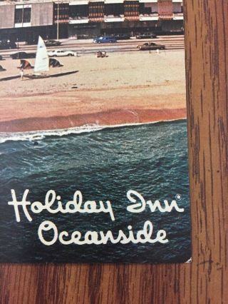 Vintage Postcard HOLIDAY INN OCEANSIDE FORT LAUDERDALE FL Rooftop Pool Ocean 4