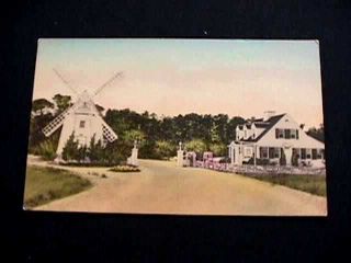 Entrance To Oyster Harbors Club Cape Cod,  Massachusetts Handcolored Postcard