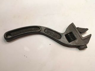Bemis & Call Co.  10” 48a Monkey Wrench Angled Adjustable Wrench Restored
