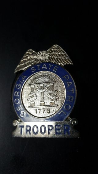 Obsolete State Of Georgia State Patrol Trooper Badge