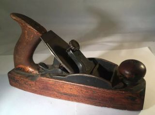 Vintage Stanley Liberty Bell No.  135 Transitional Smoothing Plane Type 12 Wood 2