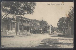 Postcard Hope Jersey/nj Early 1900 