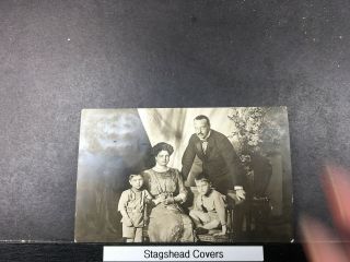 Germany Post Card 12 Jun 1912 Real Photo Of A Family Combo Cover