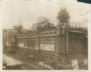 1929 Hippodrome Theatre 1920s Manhattan York City Press Photo