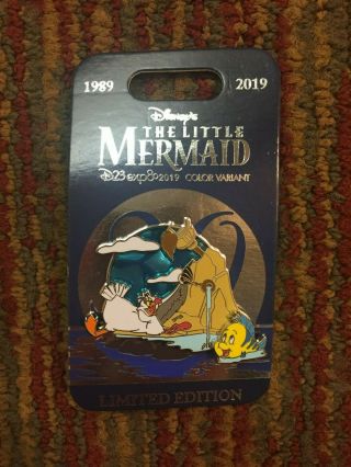 Disney D23 Expo 2019 Little Mermaid Flounder & Scuttle Pin