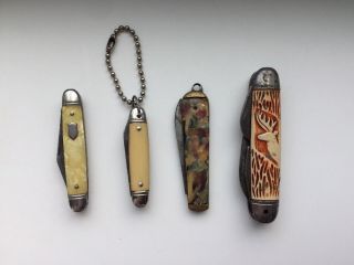 A Set Of Four Vintage Pocket Knives