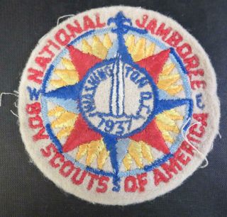 1937 National Boy Scout Jamboree Pocket Patch Washington Dc