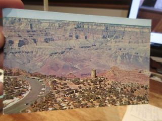 Vintage Old Postcard Arizona Williams Watchtower Desert View Grand Canyon S Rim