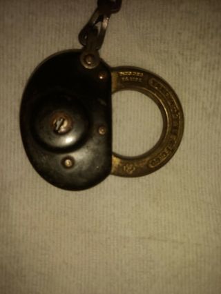 Vintage Rare Mini Yale & Towne Padlock Y&t Brass Lock