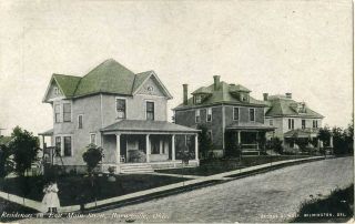 Ohio Barnesville Homes On Main Street Postcard 11605