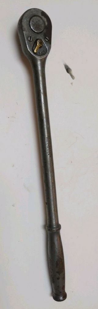 Vintage 1944 Snap - On 71 - 15 15 " 1/2 " Drive Ratchet Wrench Tool W/ " E " Date Code