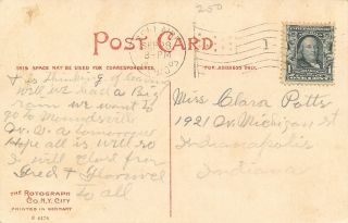 Bellaire Ohio City Hall The Nickleodeon M Steger Confectionery 1907 Postcard 2