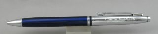 Cross Blue w/Chrome Cap Ballpoint Pen - Lewis & Clark Class Of 2015 3
