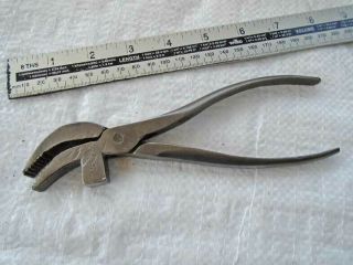 Antique Smaller Sized Leatherworking Cobblers Pliers By I Sorby Old Tool