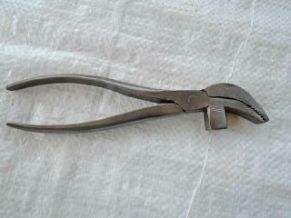 Antique Smaller Sized Leatherworking Cobblers Pliers by I SORBY Old Tool 3