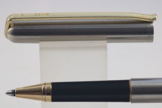 Vintage Elysee No.  60 Flighter Deluxe Rollerball Pen With Rolled Gold Trim