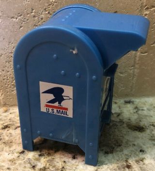 U.  S.  Mail Box Stamp Dispenser JSNY Vintage Miniature for Rolls w/ tiny Drawer 2