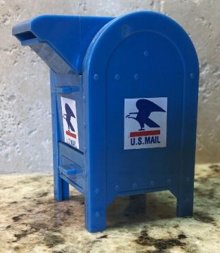 U.  S.  Mail Box Stamp Dispenser JSNY Vintage Miniature for Rolls w/ tiny Drawer 4