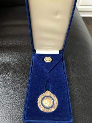 Rotary International Paul Harris Fellow Medal And Lapel Pin Set In Case
