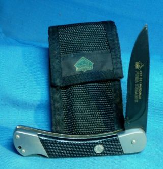 Vintage Puma 232651 Handmade Keramik 1997 Pocket Knife With Pouch