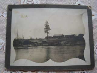 Vintage 1901 1904 Keewatin Minnesota Logging Camp Photograph