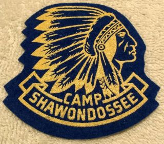 Boy Scout Camp Shawondossee Felt Patch /