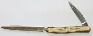 Vintage Atlantic Envelope Company Louisville Ky Folding Knife Letter Opener