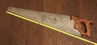 Henry Disston & Sons D 23 Lightweight 8 Point Hand Saw Vintage 8