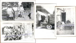 1930s Bear Creek Orchard Workers Packers Fruit Crates Truck Pay Day Beer Photos