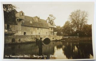 Real Photo Postcard Grantchester Mill (james Nutter Truck) Cambridge
