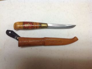 Vintage Puukko Knife Made In Finland Jarvenpaa Kauhava