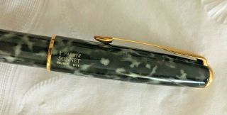Parker Sonnet Roller - Ball Pen - Marble Black/Grey w/ Gold Plated Trim – VGC 5
