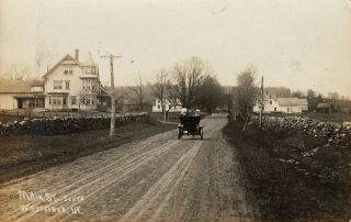 Westfield,  Vt Rppc Two Women In A Car On Main Street 1907