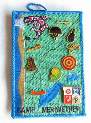 Camp Meriwether Map Patch,  10 Pins - Cascade Pacific Council