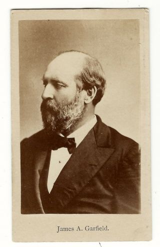 1880s President James A.  Garfield Cdv Photo