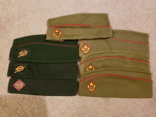 7 Boy Scout Explorer Garrison Hat Cap Bsa Jamboree Trade Stock 6 Large 1 Med