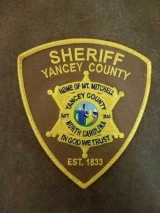 Yancey Nc Police / Sheriff Patch North Carolina