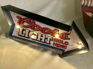 Vintage Coors Light Metal Beer Bar Sign Neon Sign Led Light Wall Decor Gifts