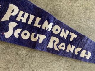 Vintage 1940’s BSA Boy Scouts of America Philmont Scout Ranch Felt Pennant 3