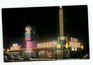 Nv Carson City Nevada Vintage Post Card " Nugget " Casino