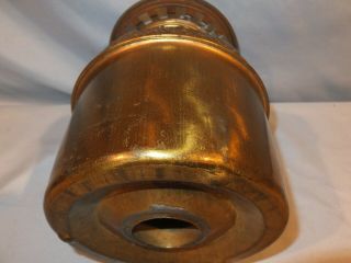 1890 ' s B&H High Dome Bradley and Hubbard Brass Banquet Oil lamp Font 7