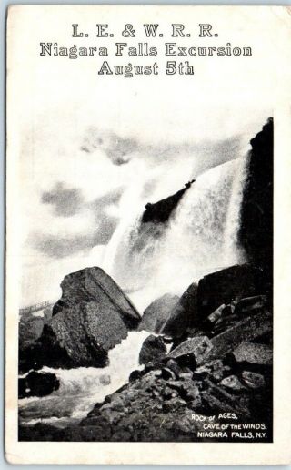 C1910s Niagara Falls,  York Postcard " L.  E.  &w.  R.  R.  Excursion "