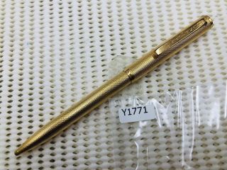 Y1771 Dunhill Ballpoint Pen Gold