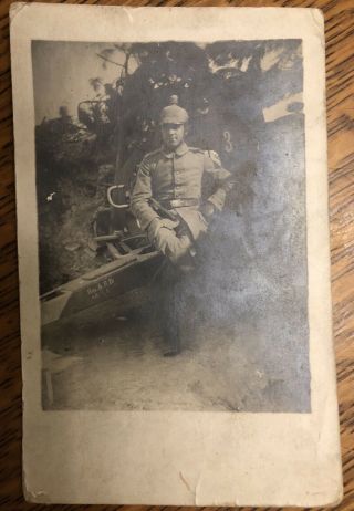 C1907 Rppc,  Pre - Wwi German Kaiser Army Officer Germany Wow