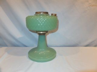 1937 Green Moonstone Quilt Aladdin Oil Lamp