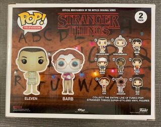 Funko Pop SDCC 2017 Stranger Things TV Show Barb And Eleven Upside Down 2 - Pack 2