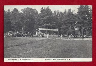 1921 Post Card Baseball Game Market,  Riverside Park Hampshire