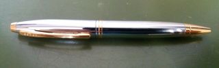 Cross Pen Silver With Gold Trim Elegant With Ink
