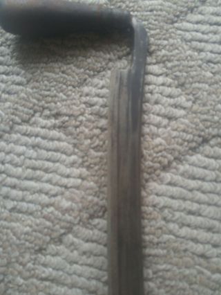 Vintage OHIO TOOL CO.  Draw Knife 9  Blade Log Peeler Wood Carving Tool old VGC 4